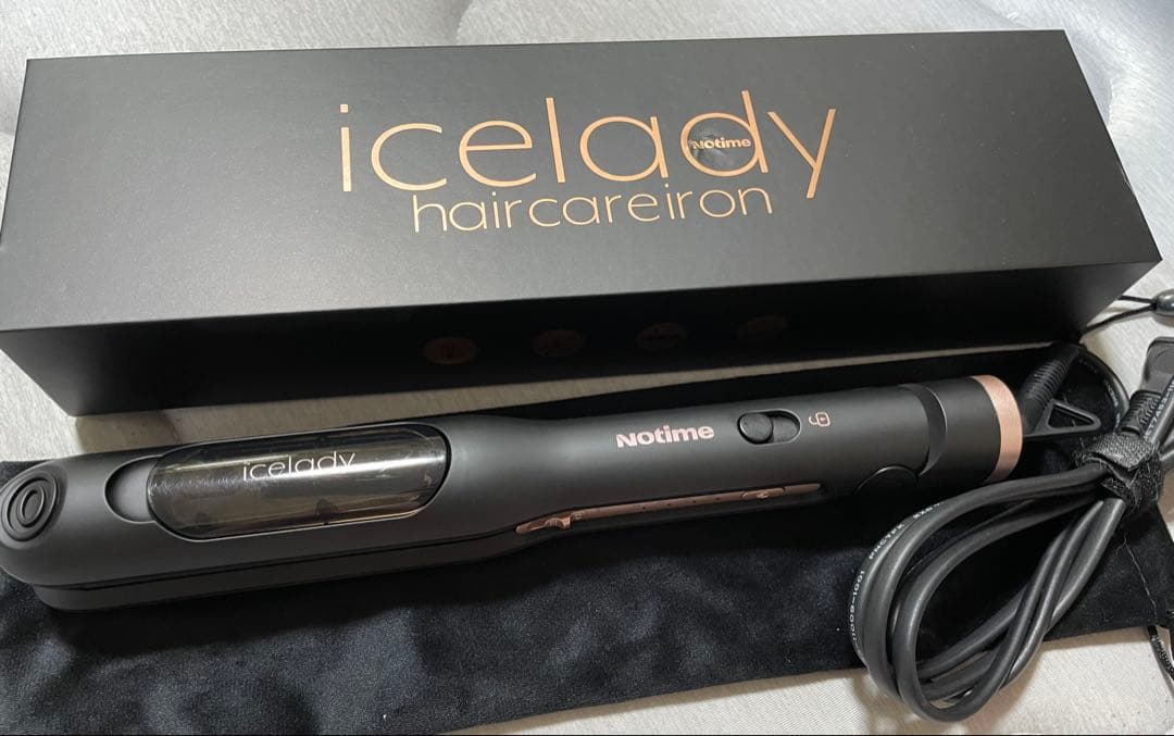 icelady ヘアアイロン ブラック/ローズゴールド