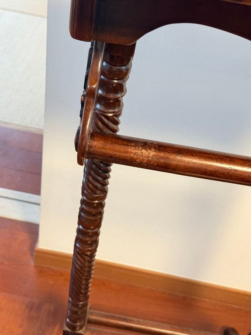 ⭐︎タイムセール⭐︎アンティーク調ハンガーラック　マホガニー無垢