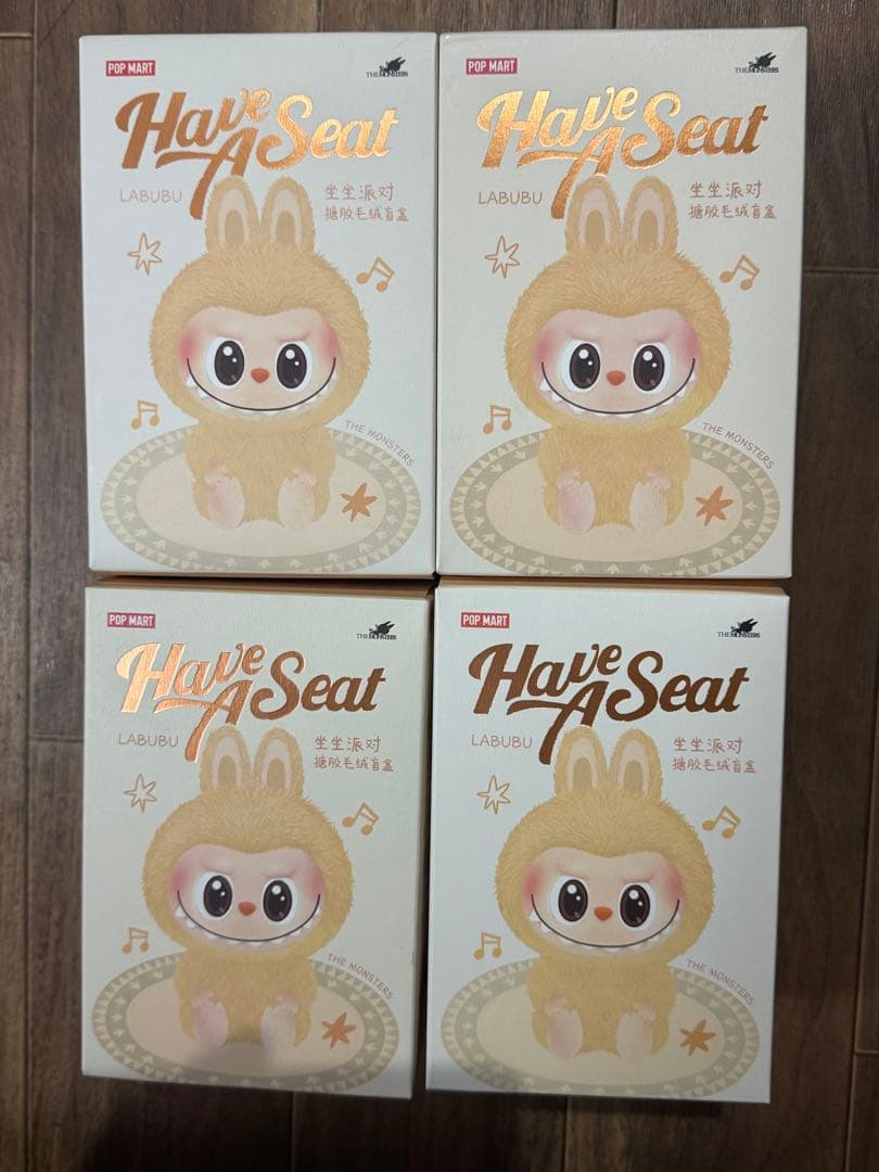 POPMART LABUBU THE MONSTERS ぬいぐるみ　4箱セット