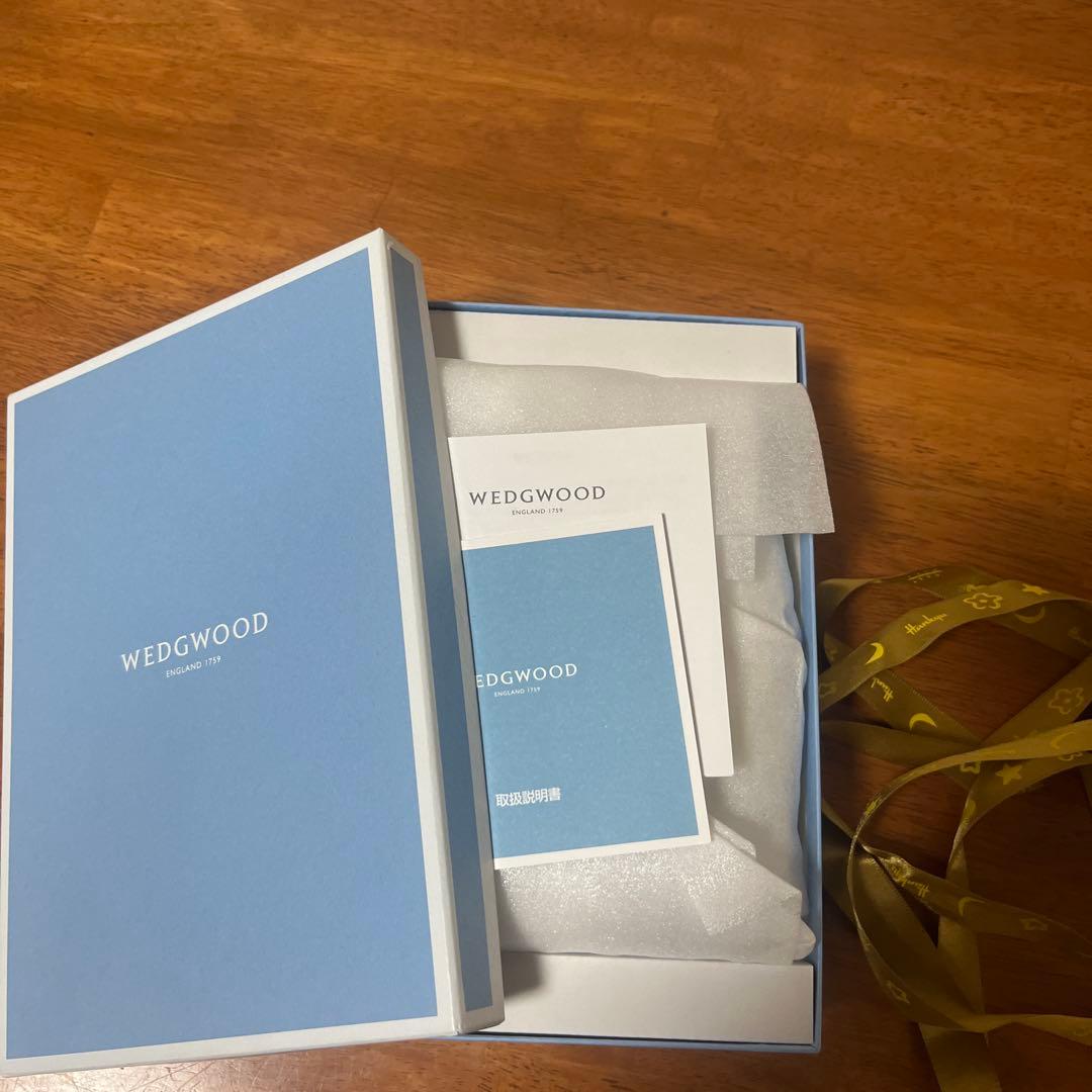 [新品保証書付き］ウェッジウッド　ジャスパー ペール ブルー マントルクロック