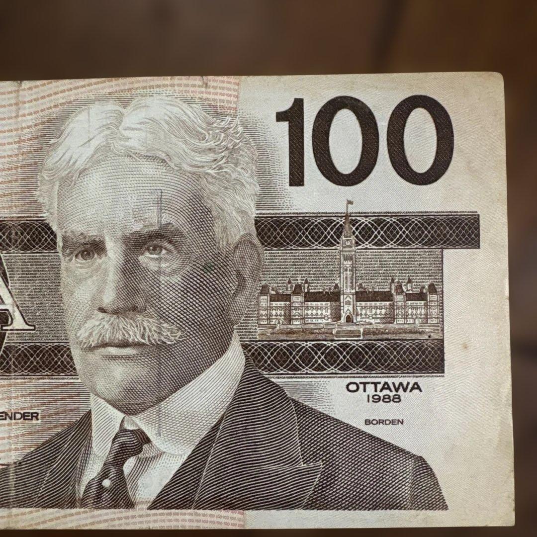 カナダ　$100 一枚