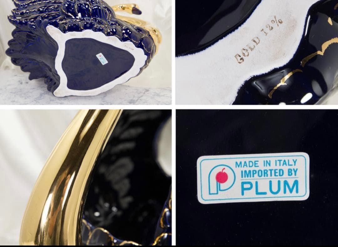 イタリア製金12％　PLUM社　スワン