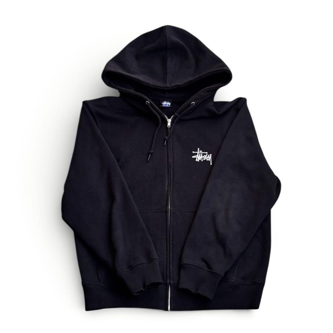 【正規品】 stussy ジップパーカー　ブラック