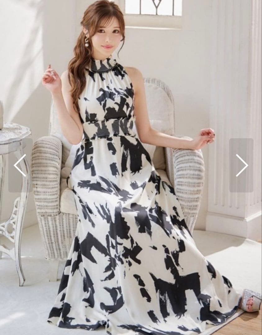 キャバドレス、ロングドレス、エルケイ、銀座クチュール、M、4