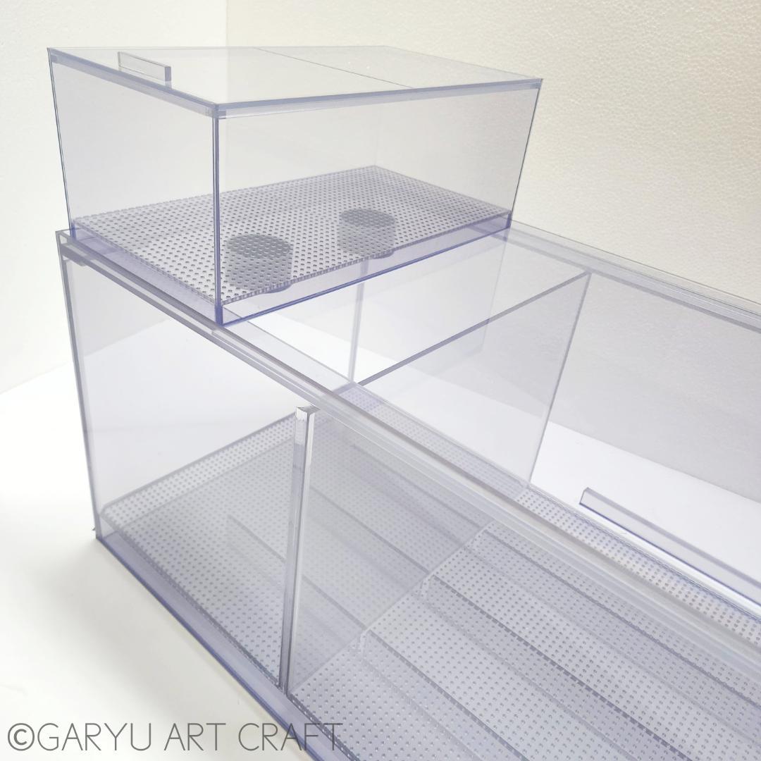 □大型3層式濾過槽□1200×450×450h□オーバーフロー水槽用□