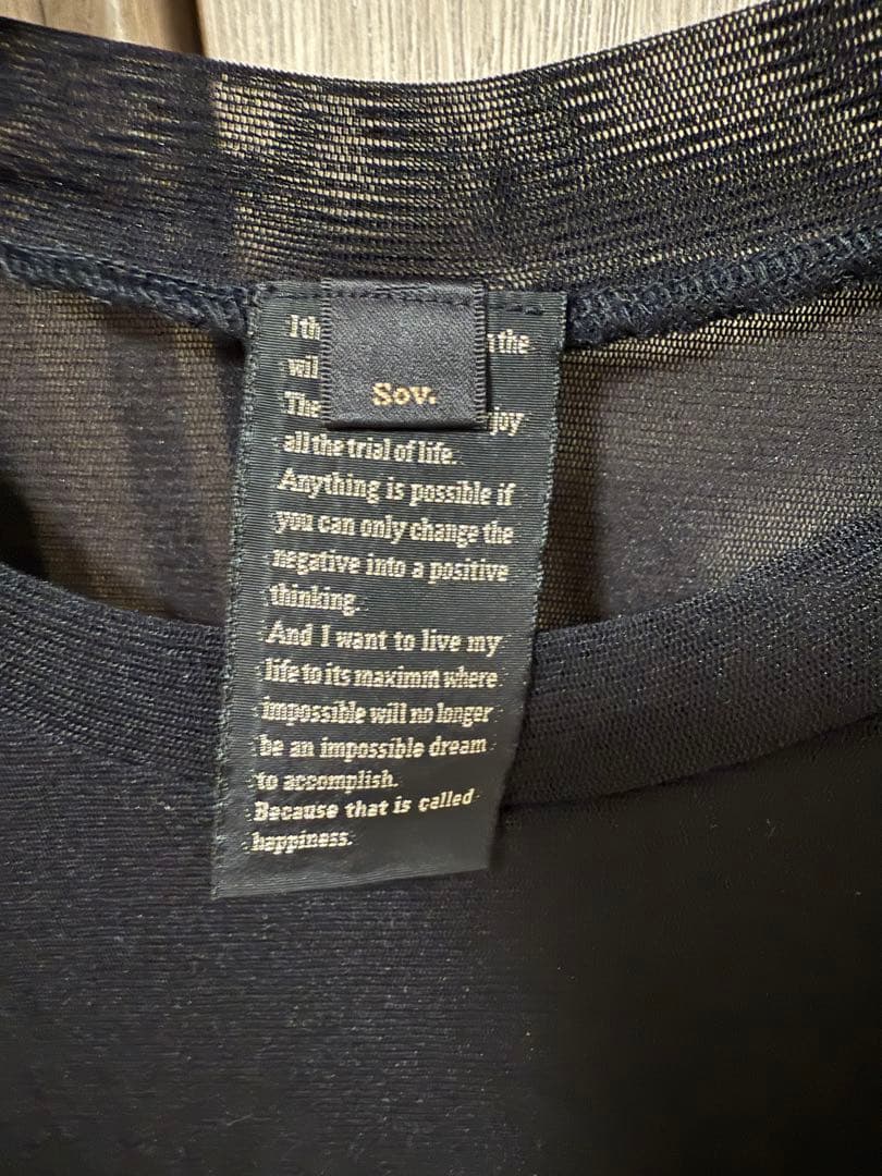 ユキ★ESSENTIAL レイヤードデザインリブトップス ブラック