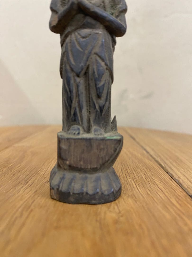 円空彫り仏　観音菩薩　全高8.5センチ