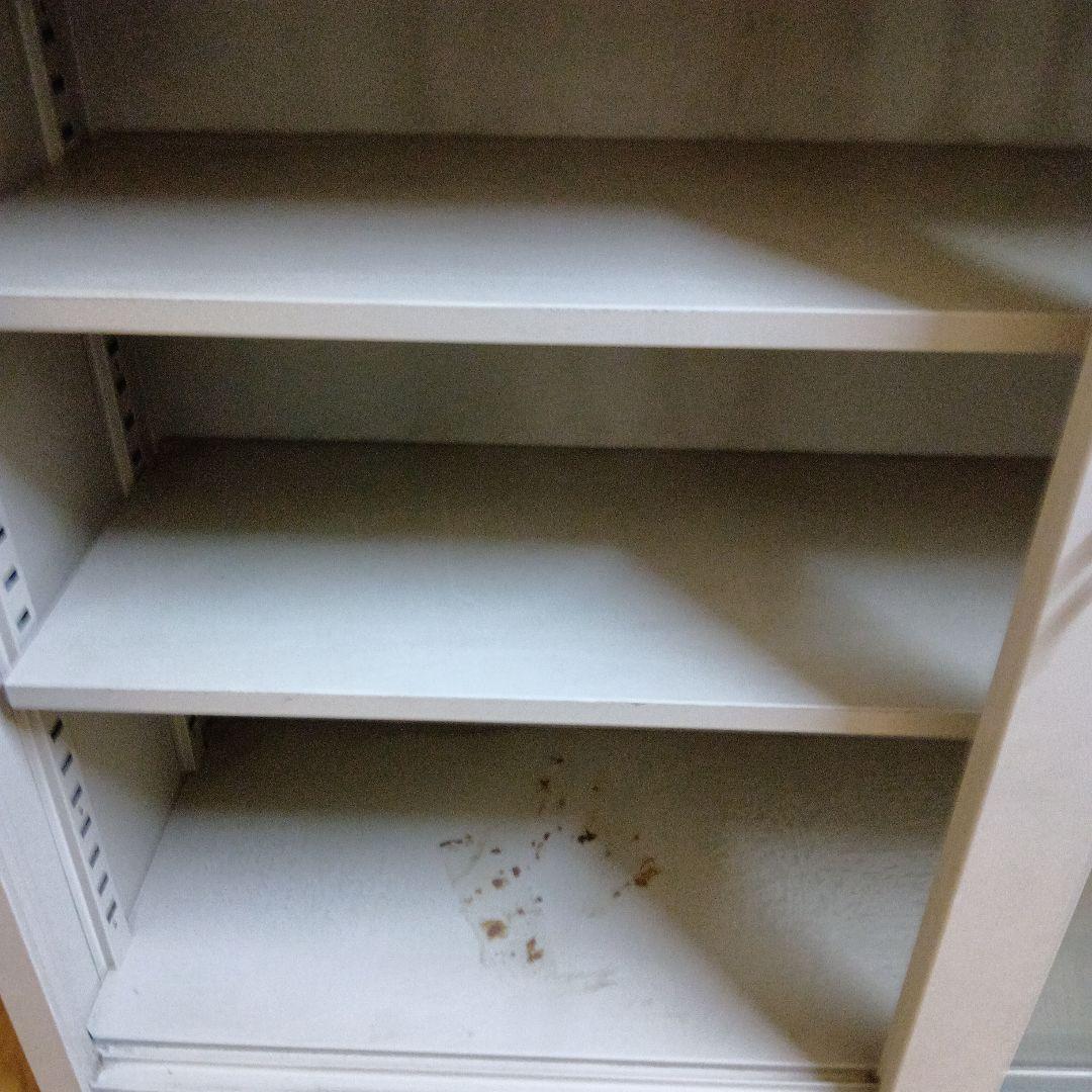 コクヨ　キャビネットスライド式扉 グレー　中古　汚れ有り　88×120×40cm