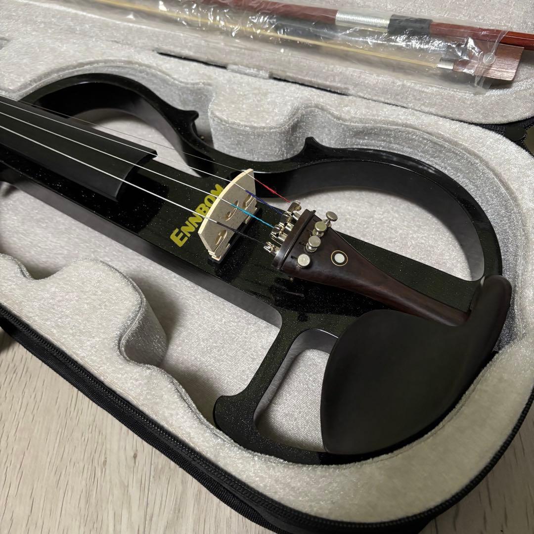 ENNBOM サイレントバイオリン　4/4 エボニー　エレキバイオリン