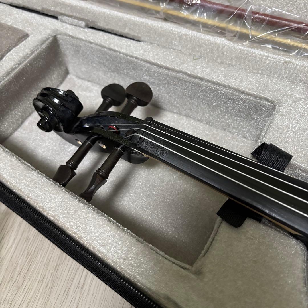 ENNBOM サイレントバイオリン　4/4 エボニー　エレキバイオリン