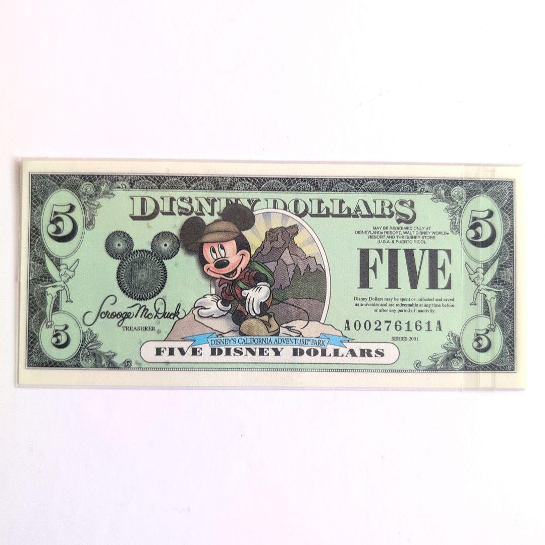 ディズニーダラー　2001年　ミッキーマウス　Aシリーズ　5ダラー