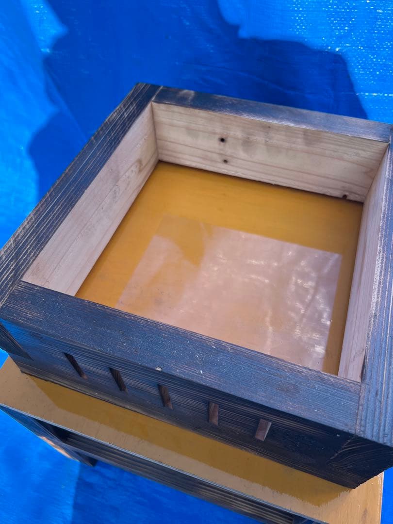 ニホンミツバチ　重箱式巣箱　営巣用巣箱2段　板厚3cm