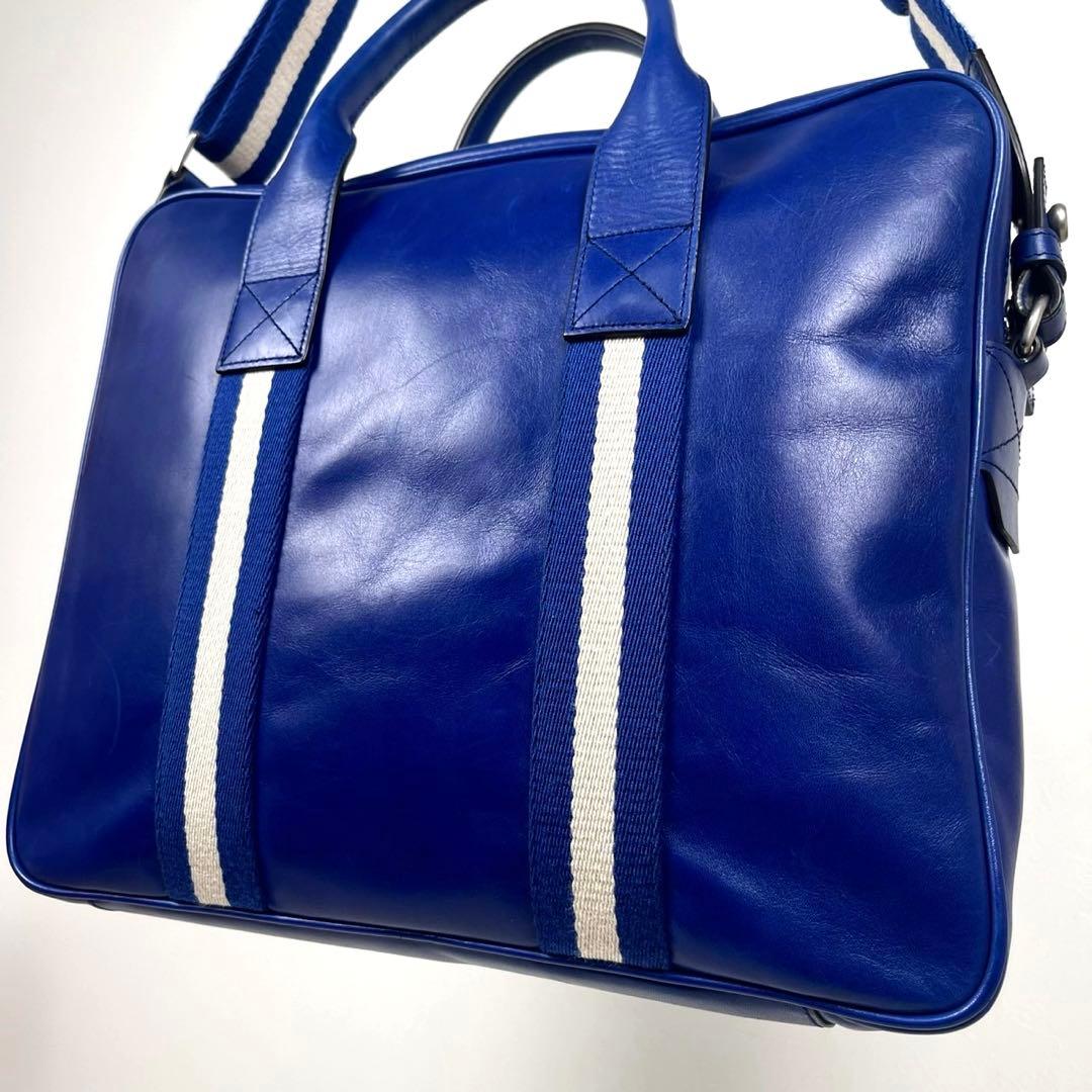 バリー　ビジネスバッグ　2way ストライプ　トレインスポッティング　極美品