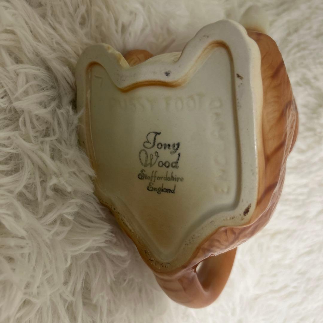 【美品】tony wood トニーウッド　猫のティーポット　イギリス