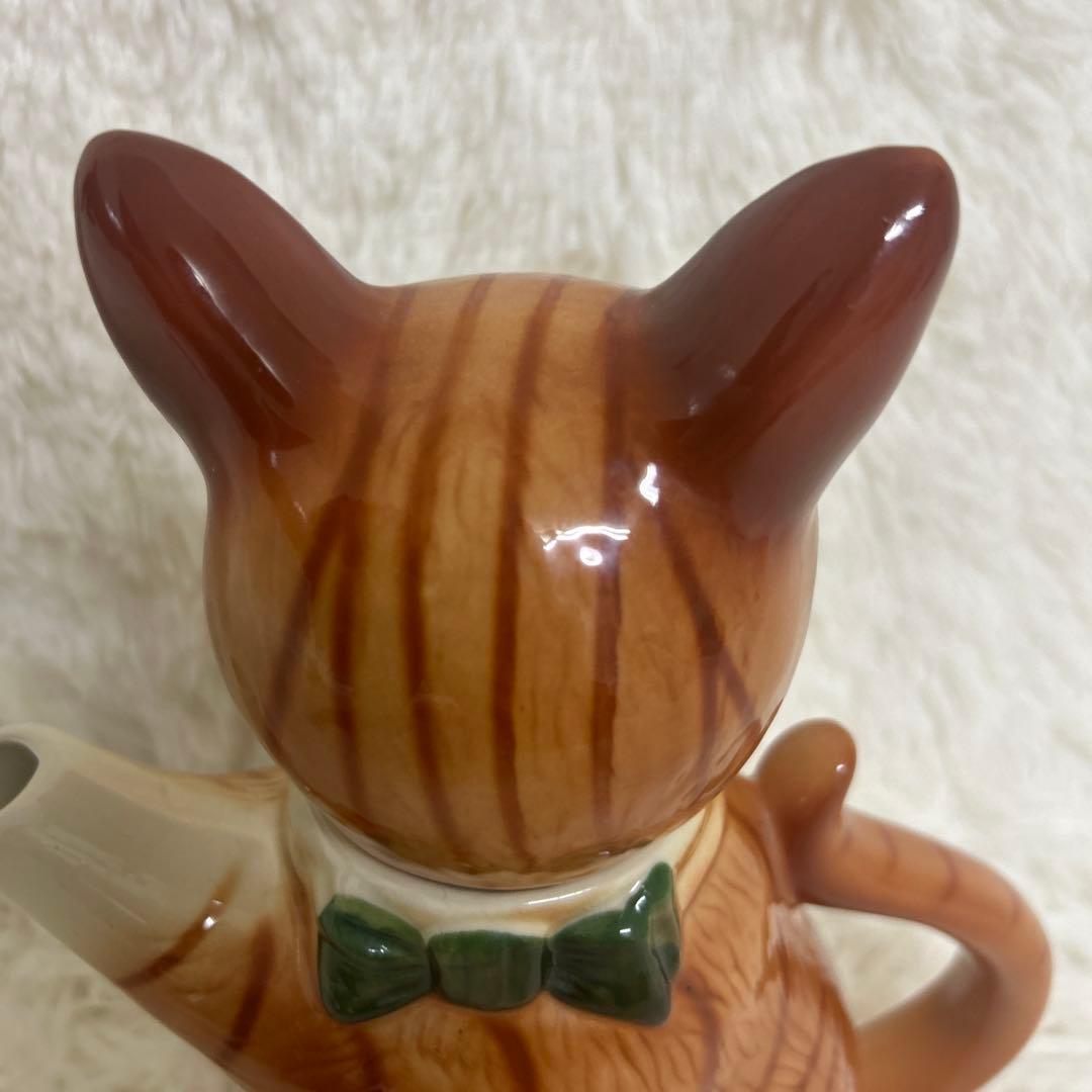 【美品】tony wood トニーウッド　猫のティーポット　イギリス