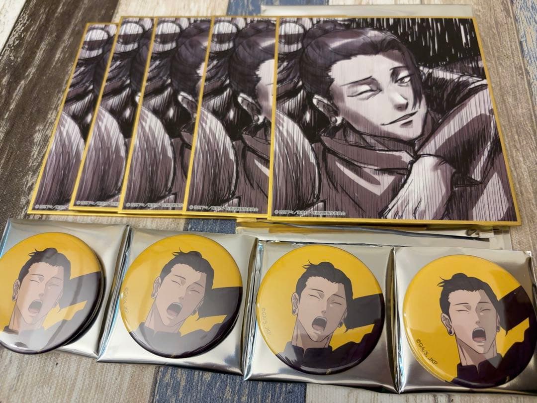 アニメーション 呪術廻戦展 懐玉玉折 夏油傑 ブラインド 缶バッジ ミニ色紙