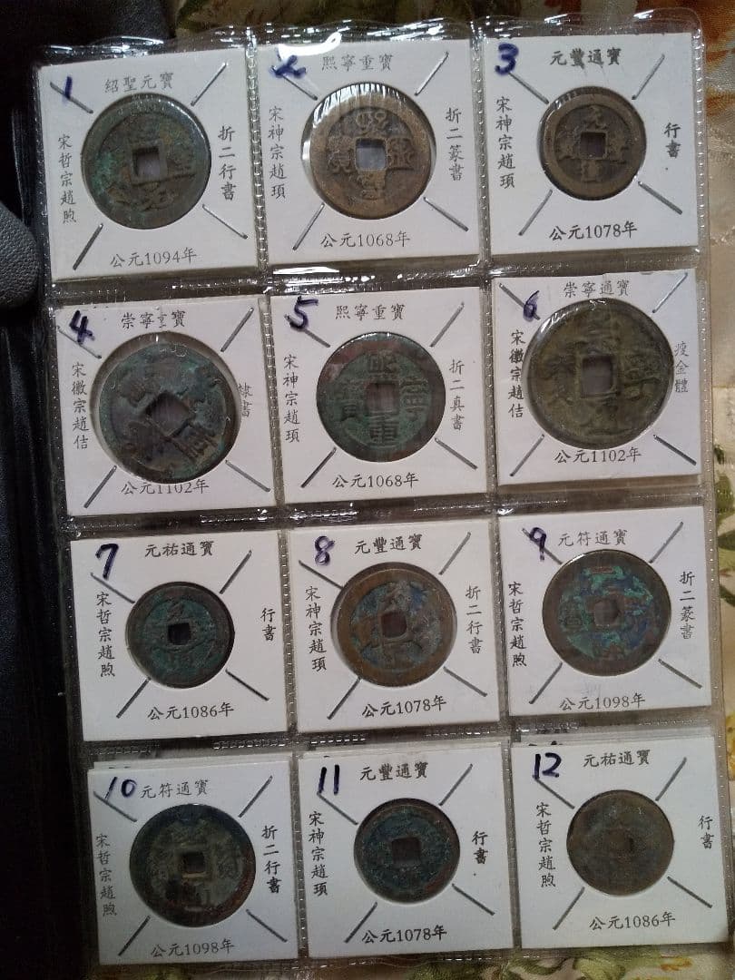 中国古銭　中国穴銭　中国銅銭　北宋銅銭　渡来銭　１０８枚セット