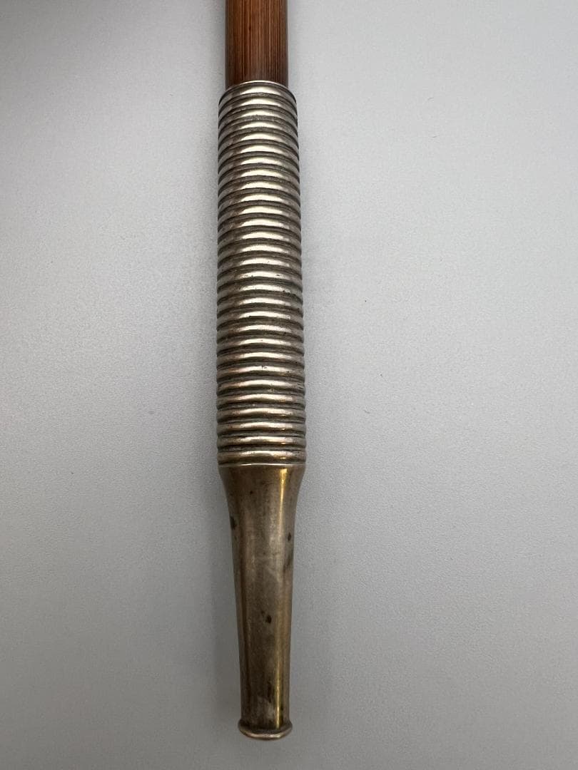 【海】レア煙管　キセル　巻き線文　細密手彫　細工　アンティーク　約66g