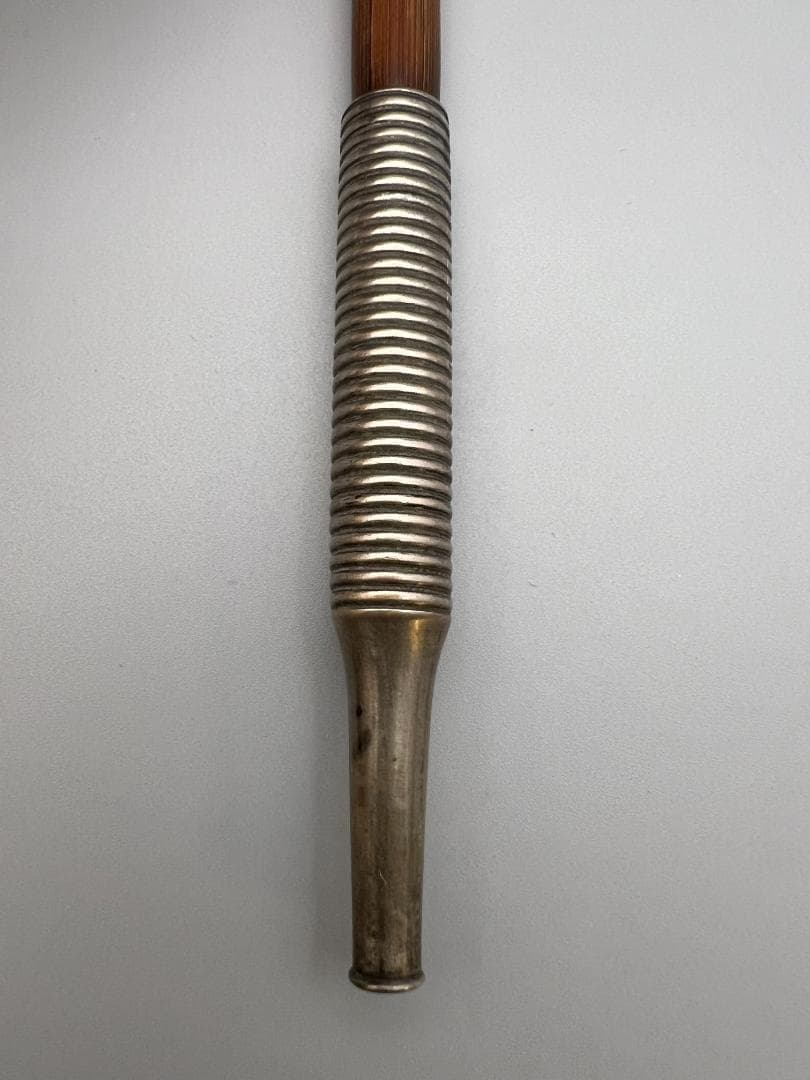 【海】レア煙管　キセル　巻き線文　細密手彫　細工　アンティーク　約66g