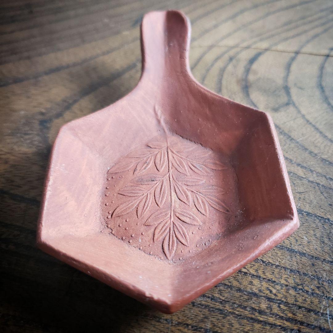 豆皿　備前　煎餅皿　江戸　明治　大正　変形豆皿　希少