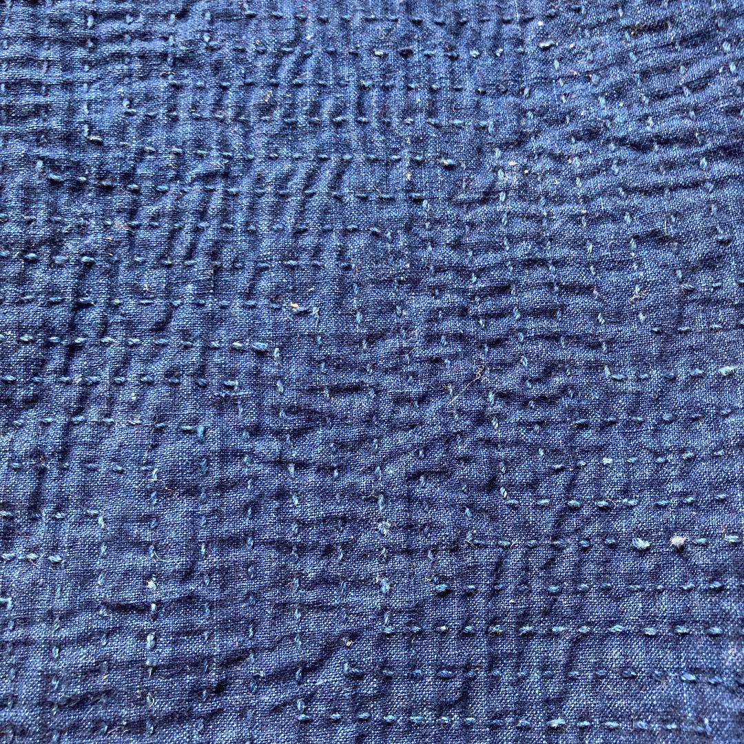 庄内刺し子 半纏野良着 藍染