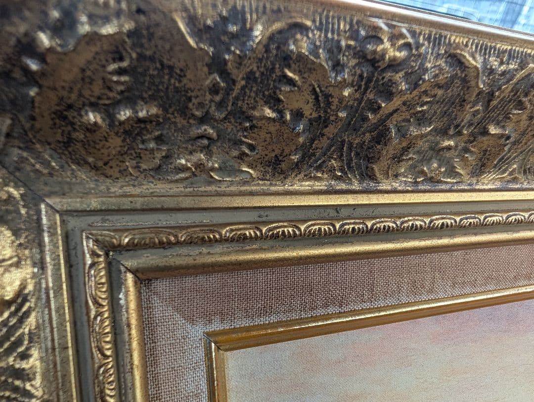 ジャン・フランソワ・ミレー　晩鐘　プリハード複製画　世界の名画プリハード