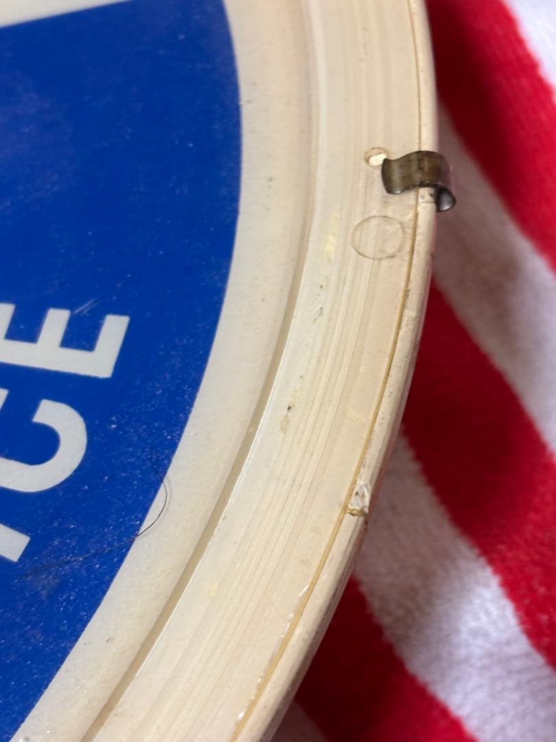 ビンテージ50年代CBS ラジオ＆テレビ時計 ネオンライト付き電球junk古着