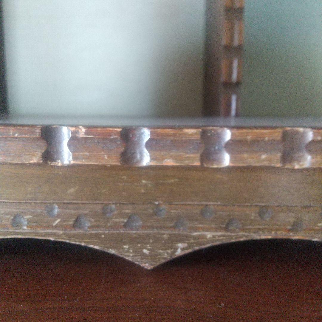 月末限定再値下げ！たのめる便【古道具】木製ガラスキャビネット 飾り棚 中型