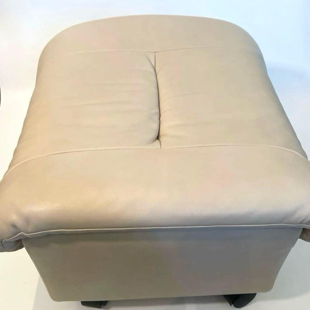 美品　karimoku/カリモク「ZT」シリーズ 本革オットマン　椅子