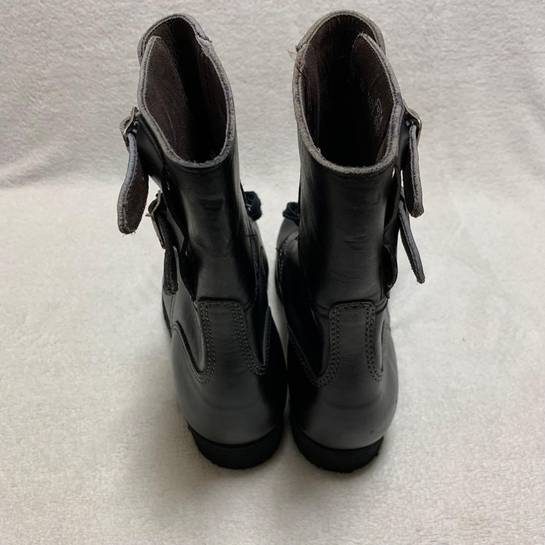 【チェコスロバキア軍】コンバットブーツ　ミリタリー　レースアップ　サイドベルト