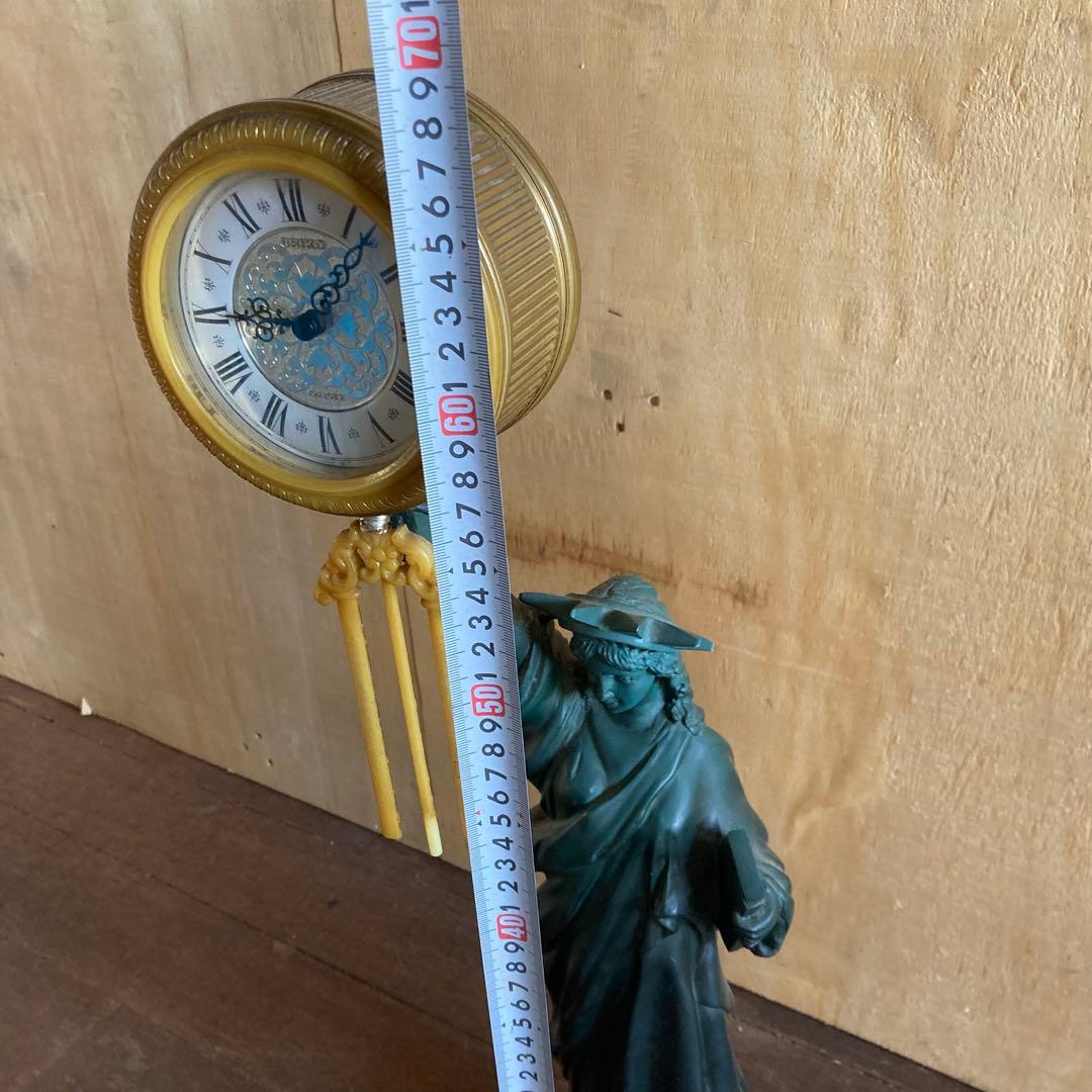 j*m様 CITIZEN シチズン 振り子時計 置き時計 ブロンズ？像 ヴィーナ