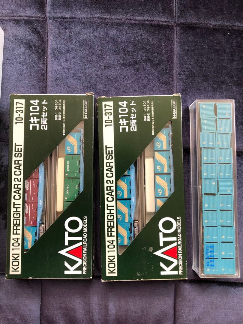 KATO コキ104 16両とコンテナ22個