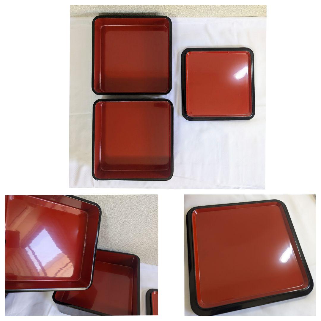 輪島塗 四段重 牡丹唐草模様 久保田寿光堂