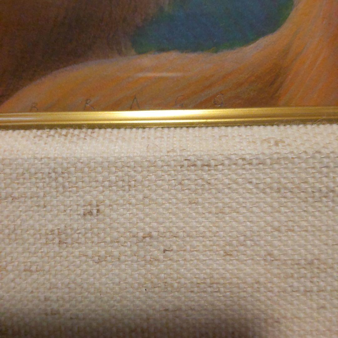 チャールズ・リン・ブラッグ　コンゴニ母子　色鉛筆アクリル画　3号