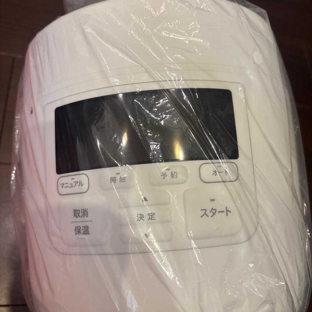 電気圧力鍋 ホワイト デジタル操作パネル