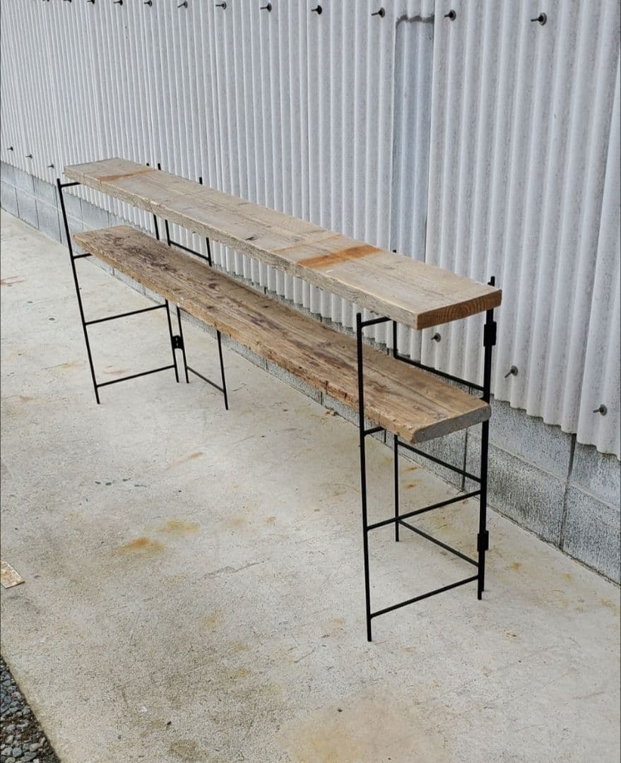 アイアンシェルフ アイアンラック 収納 キッチン キャンプ 多肉植物 棚 什器