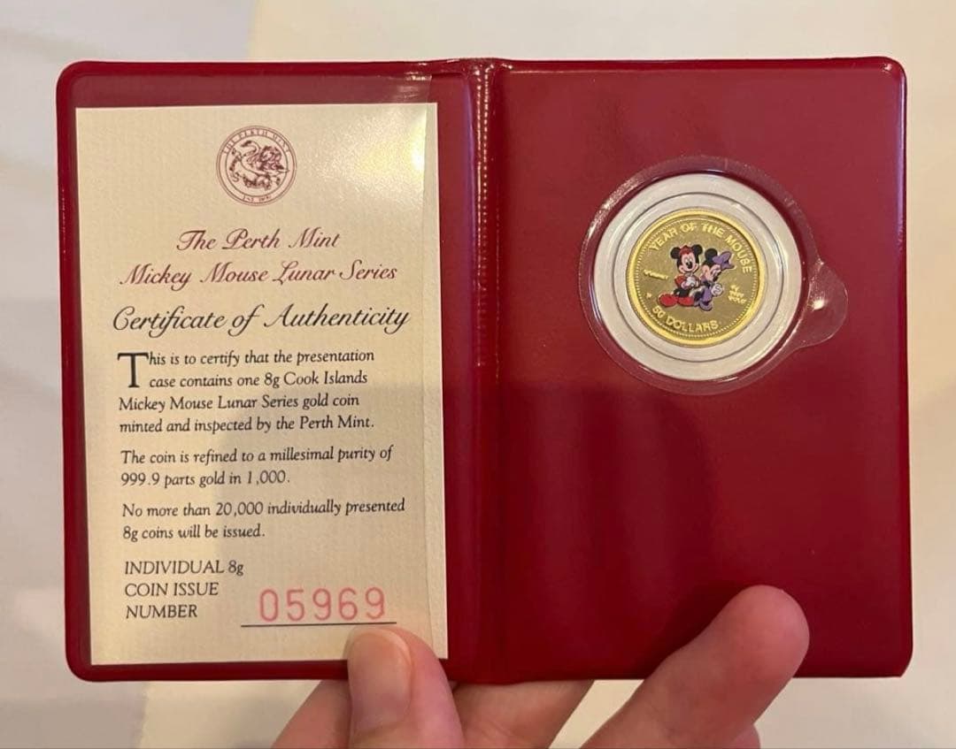 The perth mint ディズニースーベニア金貨