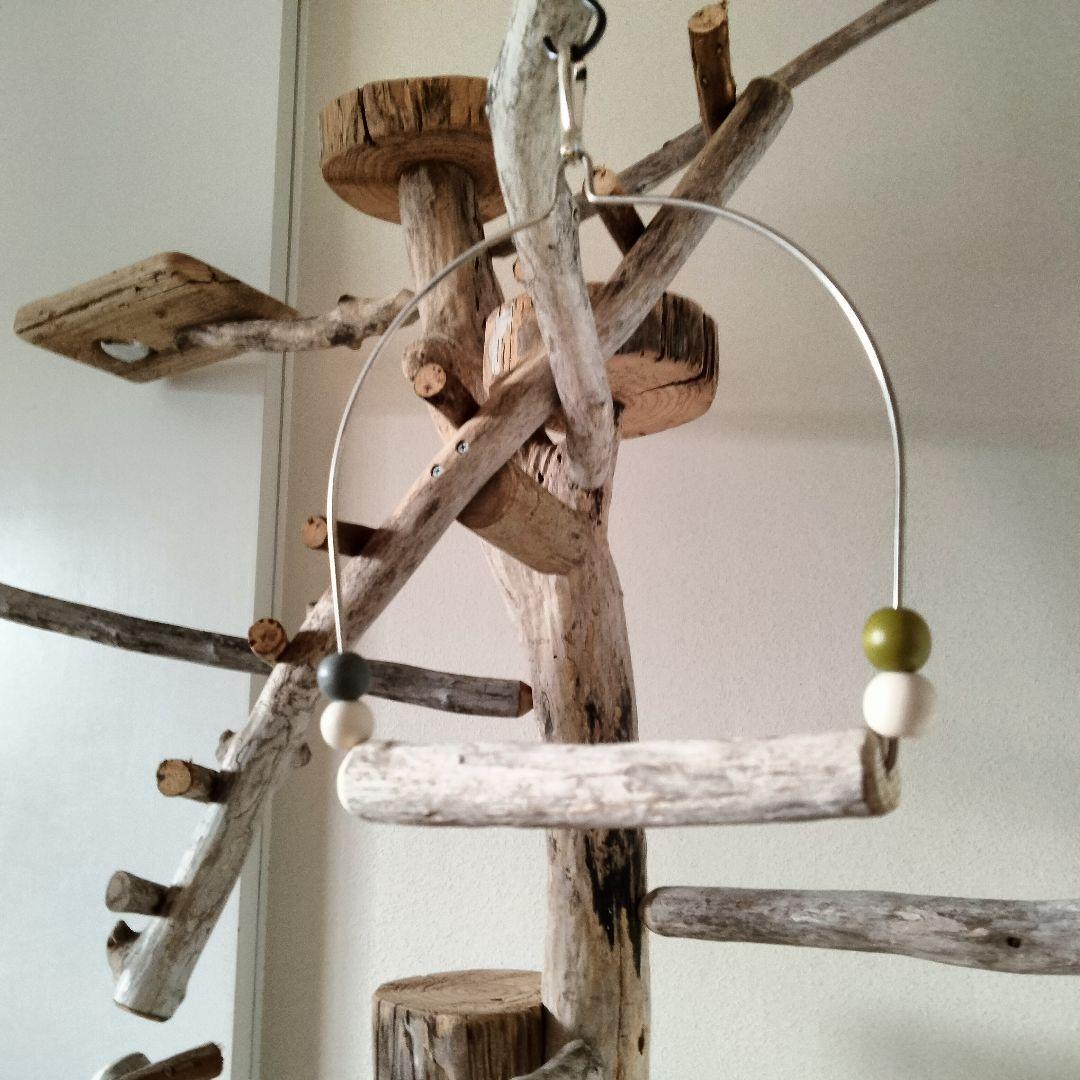 バードアスレチックジム大型 ㊹ 天然木 自然木 流木 止まり木 インコ オウム