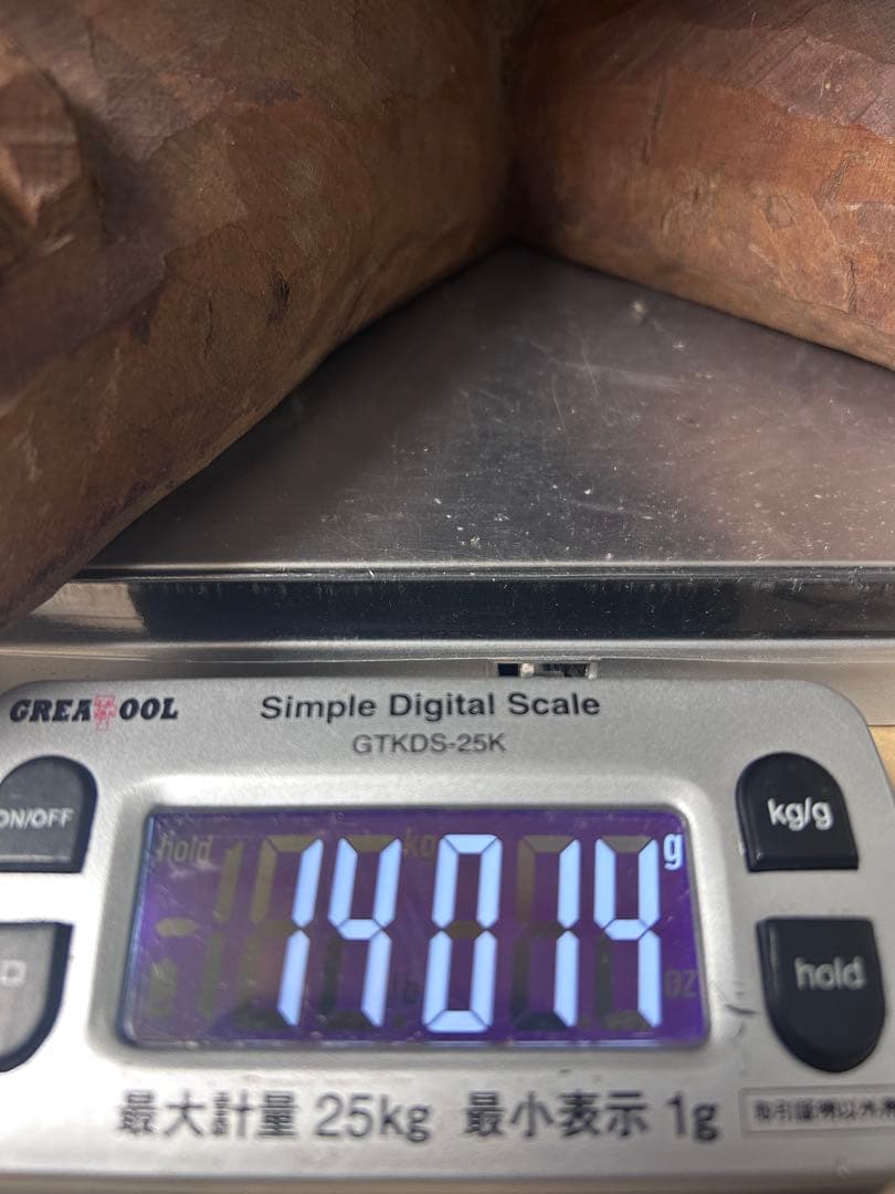 【大迫力】木彫り大蛙像／アンティーク調オブジェ14kg‼️