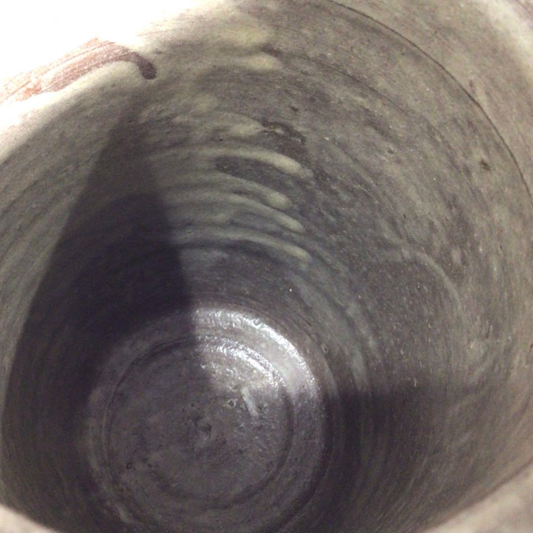 Ｎ６６４　水指　『朝倉窯　山内達雄造』『三島手水指』　共箱　茶道具