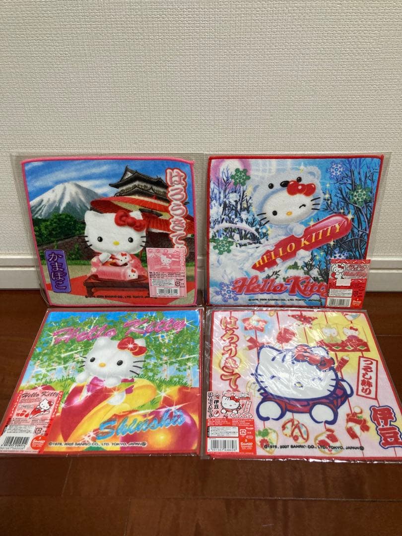 d*2様 Sanrio ハローキティ ご当地 プチタオル 18枚
