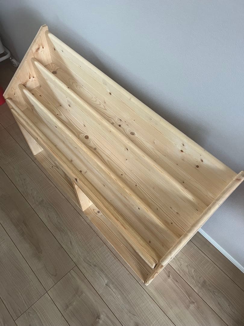 木製オープンシェルフ 3段　絵本棚　絵本ラック