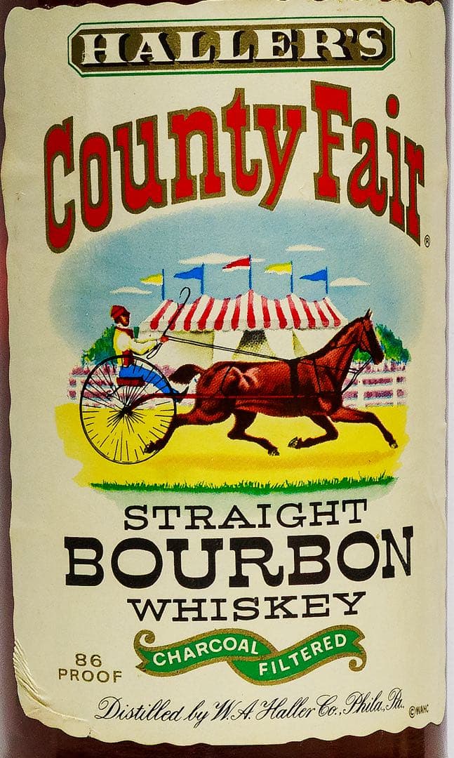 【未開栓】HALLERS カウンティ フェア バーボン ウイスキー 43%