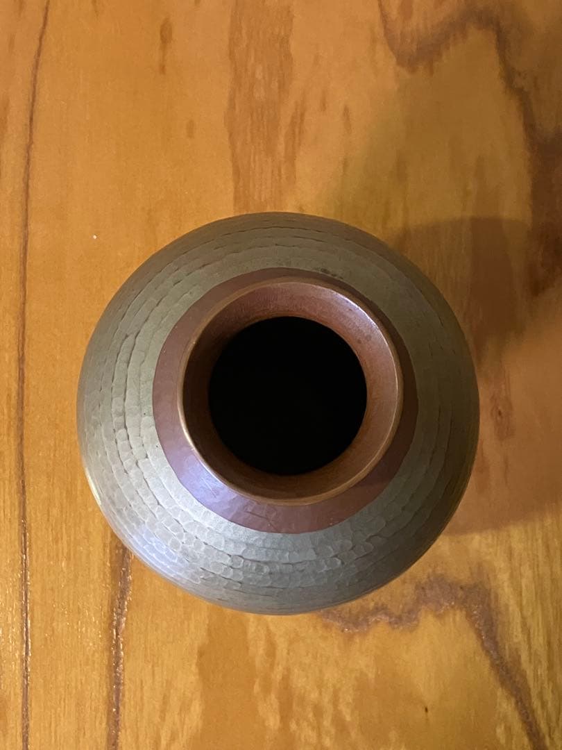 玉川堂　鎚起銅器　花瓶