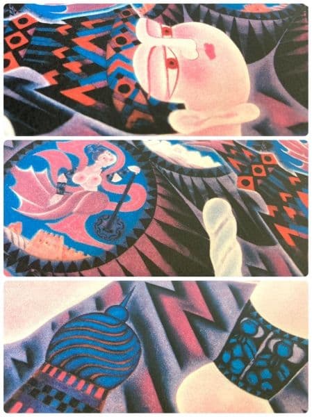 風神雷神〈田崎昭作〉(春画) リトグラフ サイン ナンバー入り 額装