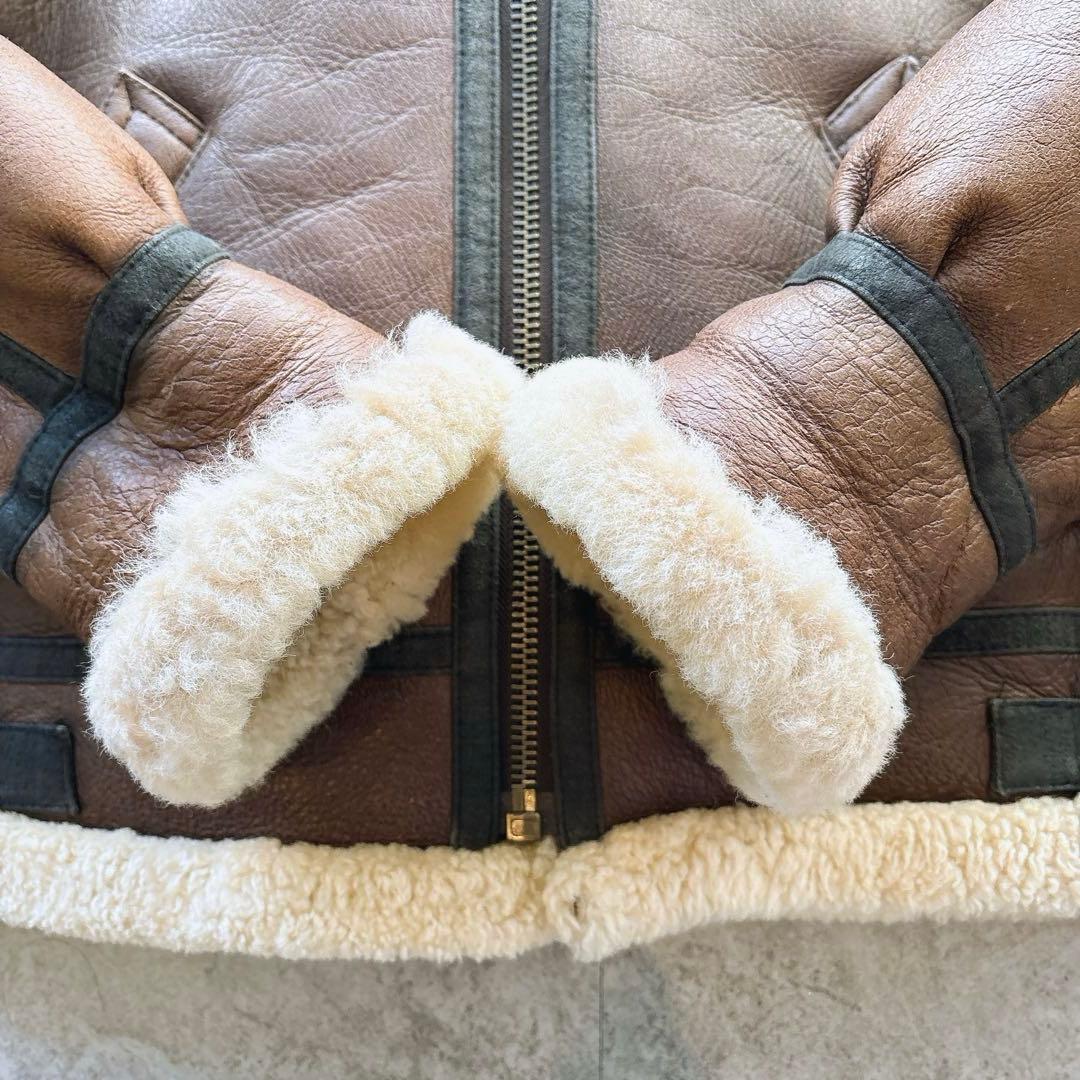 【美品】TYPE B-3 ムートン フライトジャケット 羊革 ボア