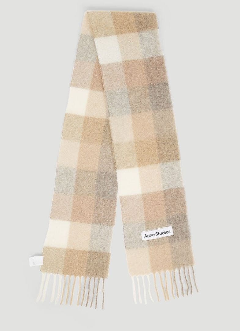 【正規品】Acne Studios チェック　マフラー　ウール