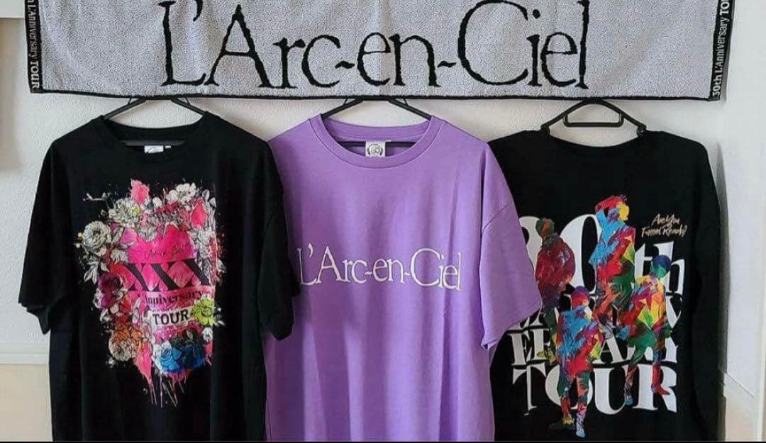 L'Arc〜en〜Ciel【FC限定】BIG 旧ロゴ Tシャツ ラルク　パープル
