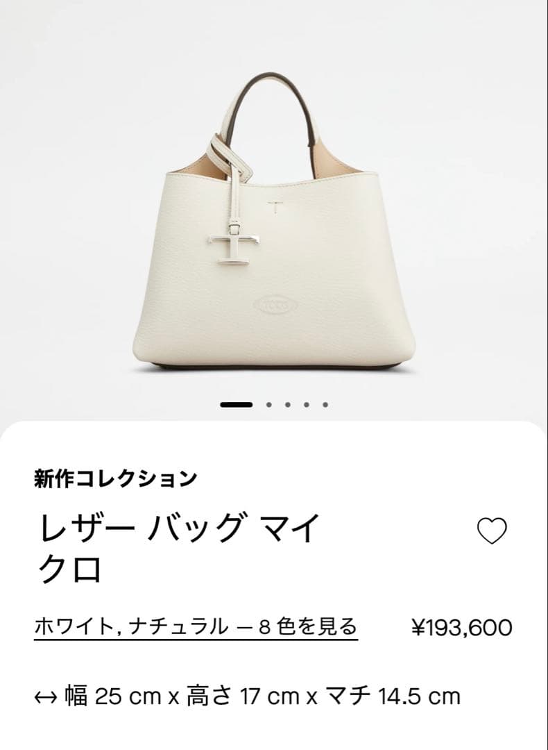 美品！トッズ　レザーバッグマイクロ現行品