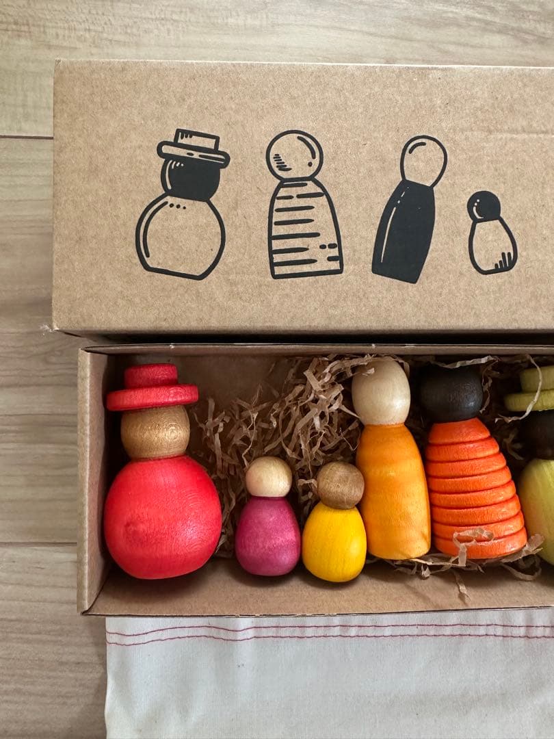 Grapat グラパット 知育玩具 木製人形セット　トゥギャザー